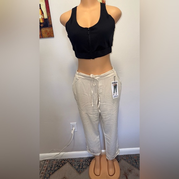 91) NWT REWASH ANKLE CROPPED ADJUSTABLE SIZE L - Picture 2 of 8